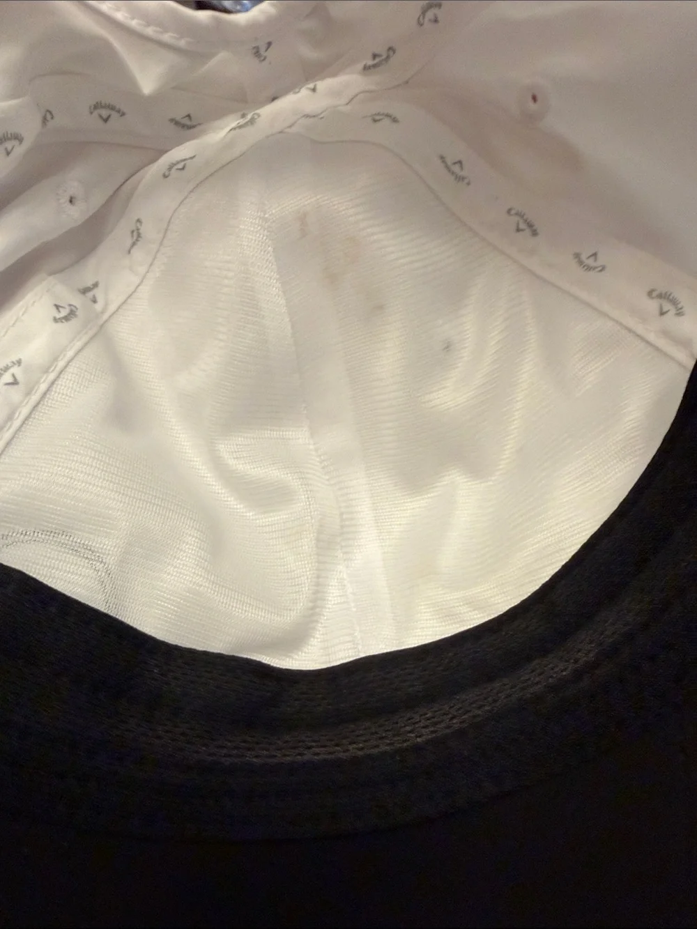Callaway by Ponyflow White Cap with Black Logo